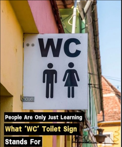 Meaning behind the ‘WC’ sign outside bathrooms