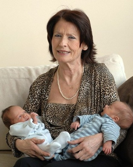 The 66-year-old mom who gave birth to twin boys