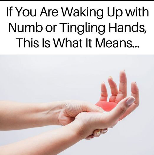 Numbness or tingling sensations in your hands