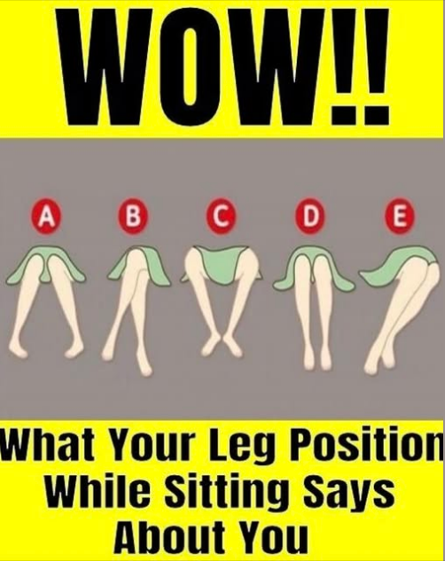 This Is What Your Sitting Leg Position Says About You!